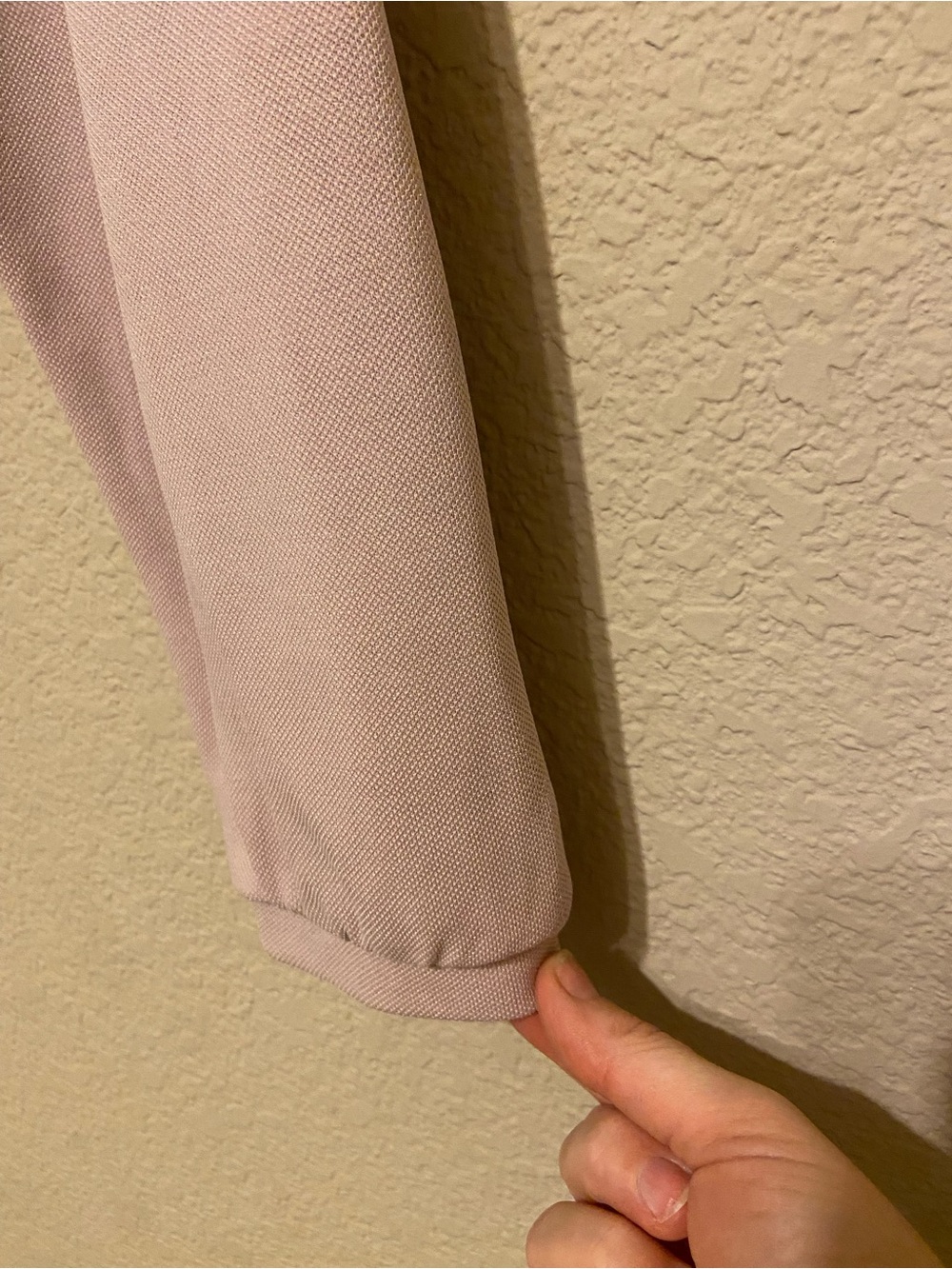 Lululemon Softstreme Pique Oversized Long-Sleeve Polo Shirt Mink Berry pink Sz S - Picture 5 of 8